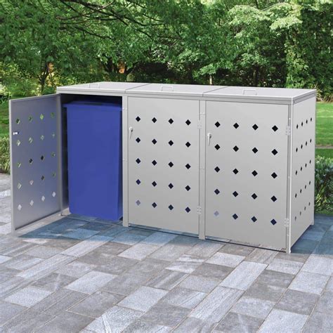 metal garbage enclosures|outdoor enclosure for trash cans.